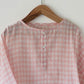 Sleepover party kids unisex kurta in blush pink rhombus