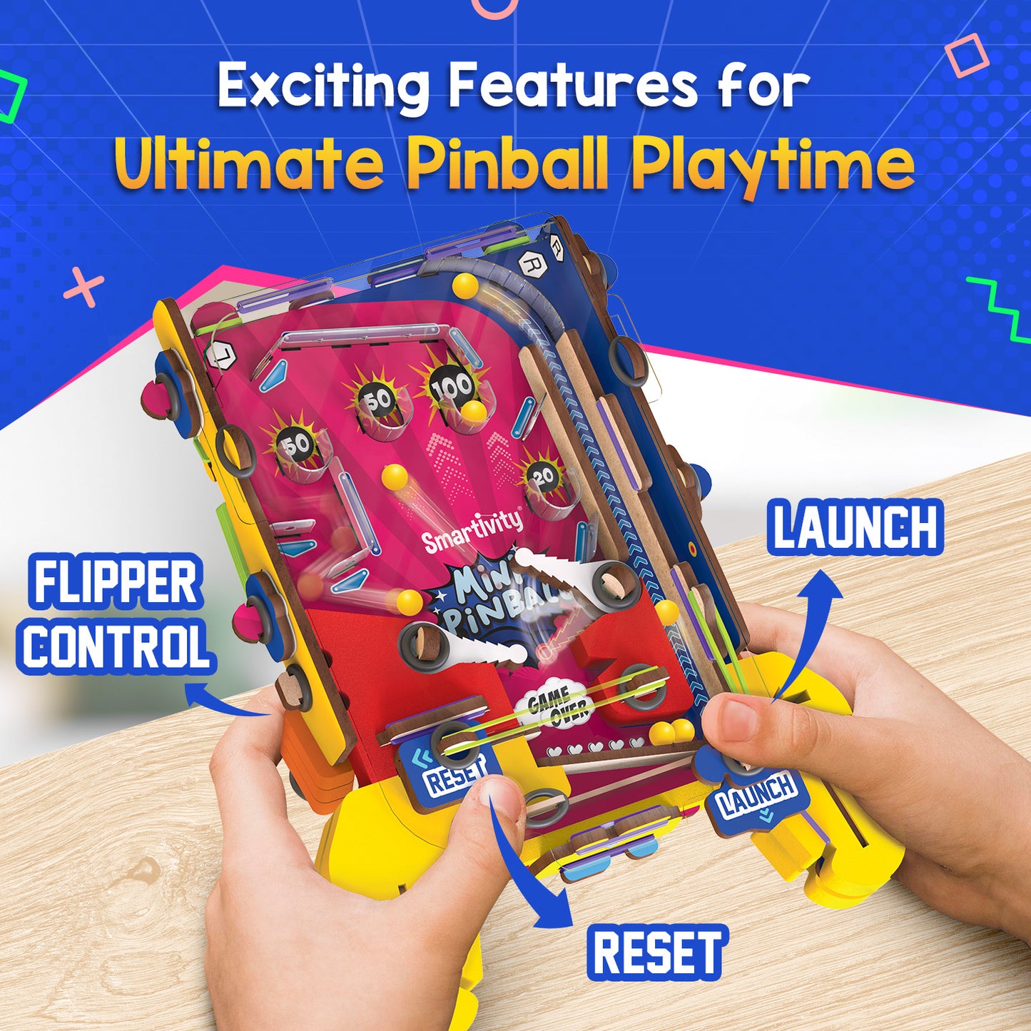 Smartivity Mini Pinball STEM Toy for Kids 6+