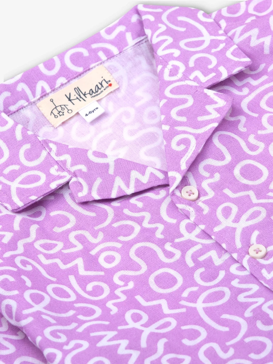Pure Linen: Purple Safari Cord Set