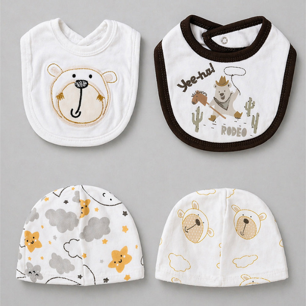 25 pcs, Twin Boys White cane basket themed Newborn Baby Boy, All Season wear,Gift Hamper set, 0-6 months