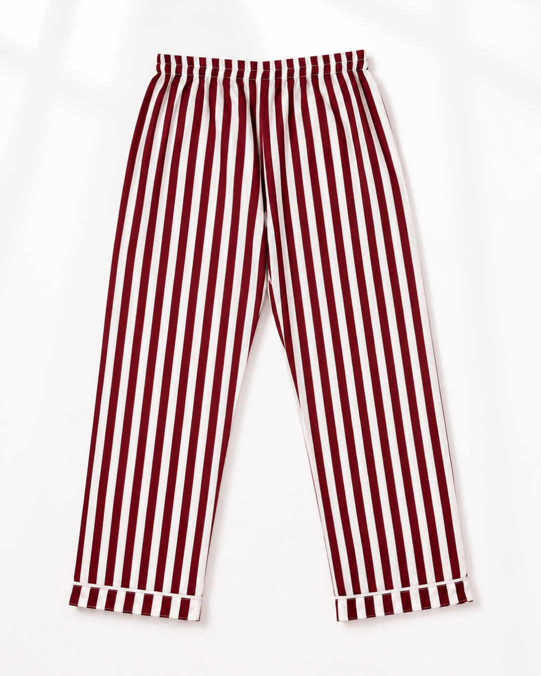 Garnet Stripe Cotton Night Suit