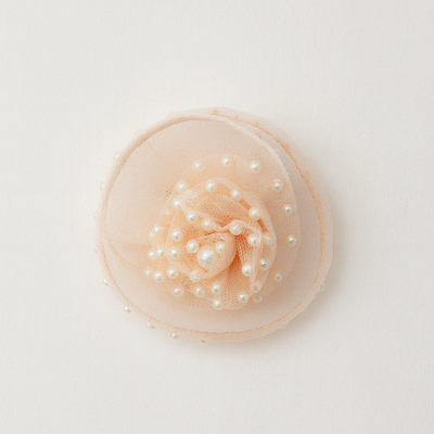 Choko Pearl Blossom Fascinator Hair Clip – Champagne Gold