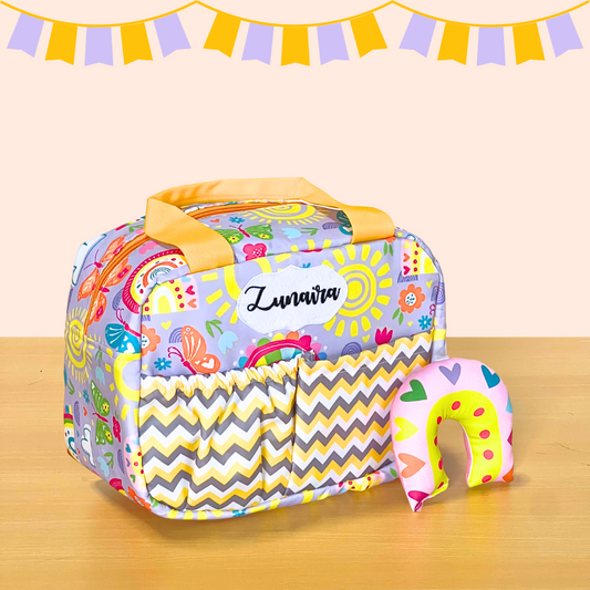 Colorful diaper bag