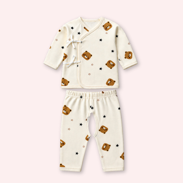 25 pcs Dreamy baby Hamper for Newborn Boy/Girl, All Season wear hamper with luxury designed brown storage cane basket 0-12 months
