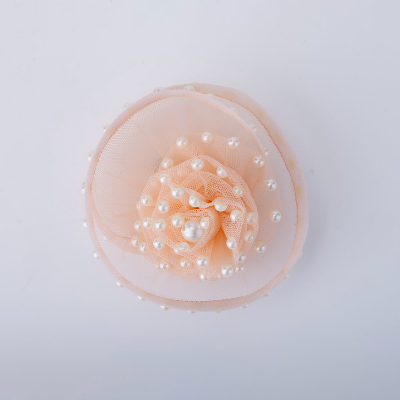 Choko Pearl Blossom Fascinator Hair Clip – Champagne Gold