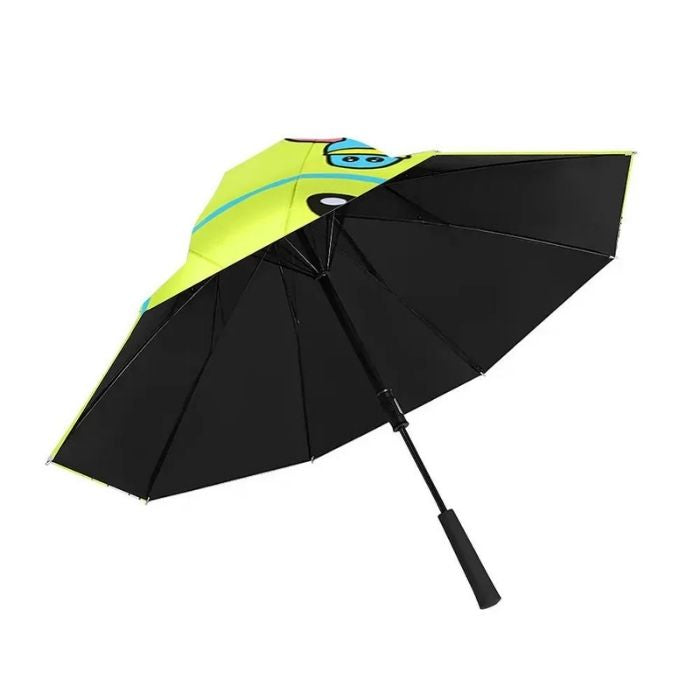 Toy Duck theme, Unique Mexican Hat Style Kids Umbrella, 5-12 years, Green