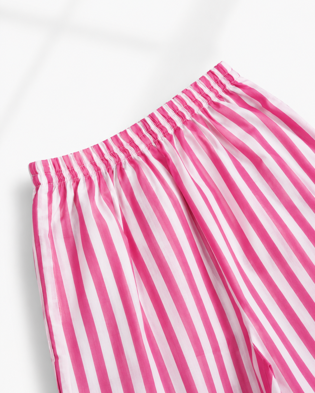 Rosé Stripe Cotton Night Suit