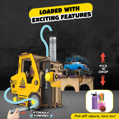 Smartivity Hydraulic Forklift STEM Toy for Kids 6+