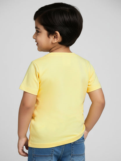 Puffy Peach The Hippo T-shirt in Yellow For Boys