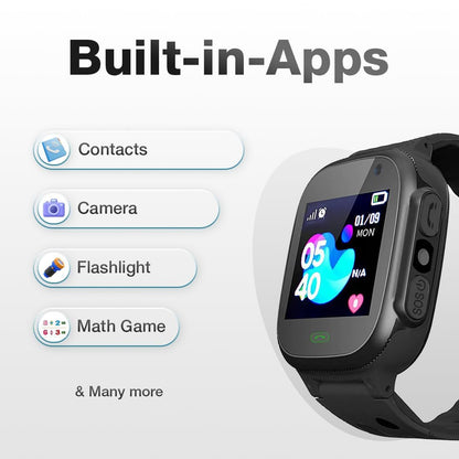 Sekyo S2 Pro Kids Smartwatch with Calling | GPS Location Tracking, SOS Alert, Camera, Safe Zone & Family Chat | 4G/5G SIM Support | App-Controlled | Long Battery Life