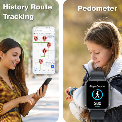 Sekyo Magic Pro Kids Smartwatch with Calling | Live & Accurate GPS Tracking, Video Call, SOS Alert, Route History, Pedometer & Games | 4G/5G SIM Support | Parent App & Habit Coach | Boys & Girls