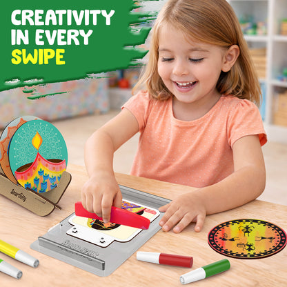 Smartivity Squeegee Art Coaster Kit STEM Toy for Kids 6+
