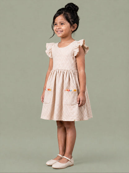 Bow and Pop Dress (Pink)
