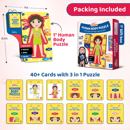 Smartivity Human Body Puzzle STEM Toy for Kids 4+