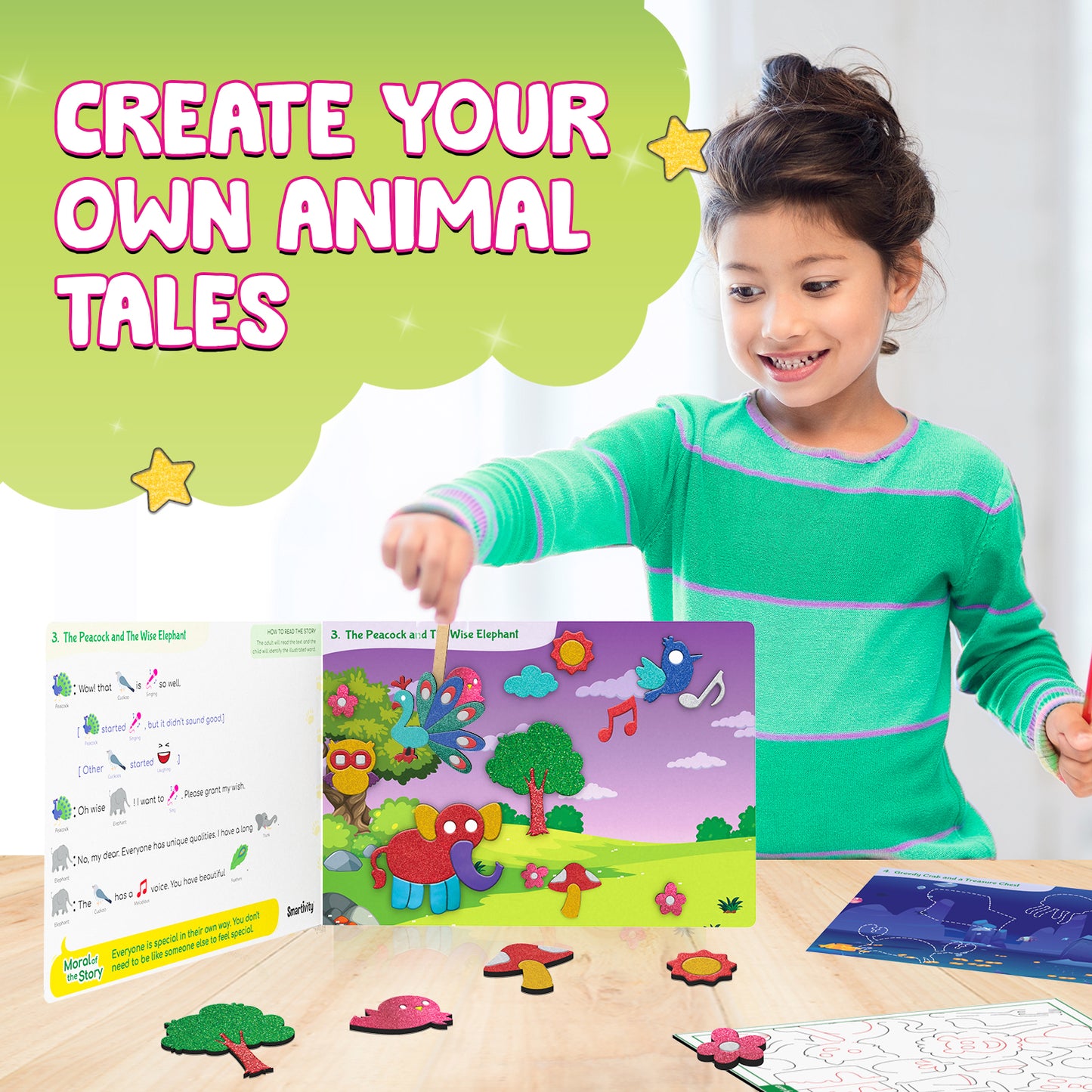Smartivity Foil Magic - Animal Wisdom Tales STEM Toy for Kids 4+