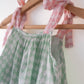 Wander co-ord Set in sage green rhombus