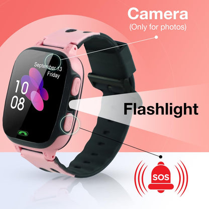 Sekyo S2 Pro Kids Smartwatch with Calling | GPS Location Tracking, SOS Alert, Camera, Safe Zone & Family Chat | 4G/5G SIM Support | App-Controlled | Long Battery Life
