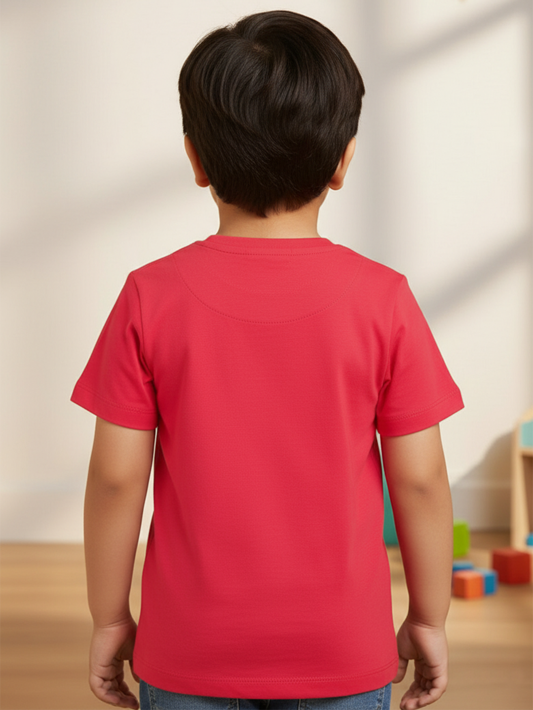Everyday Basics: 100% Cotton T-shirt For Boys (Red)