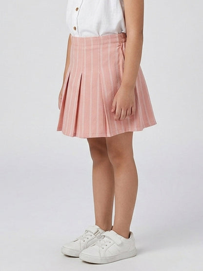 Twirl and Fun Box Pleat Skirt (Pink)