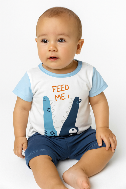 Feed Me Croc T-Shirt and Short Set