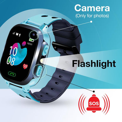 Sekyo S2 Pro Kids Smartwatch with Calling | GPS Location Tracking, SOS Alert, Camera, Safe Zone & Family Chat | 4G/5G SIM Support | App-Controlled | Long Battery Life