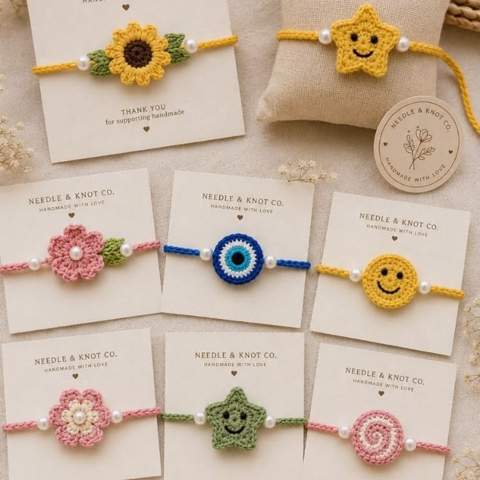 Handmade Crochet Rakhis