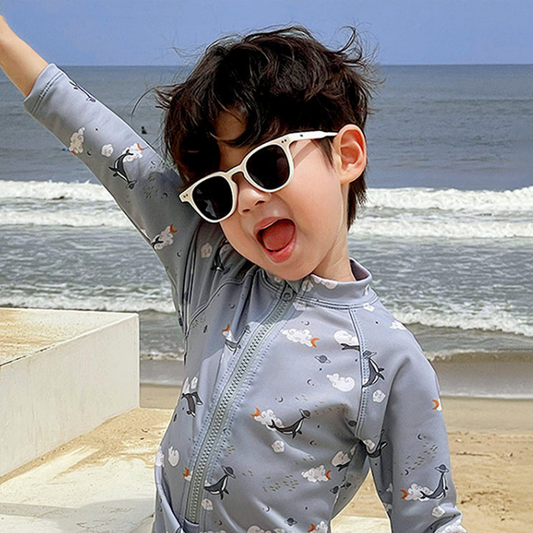 Ocean Dolphins Toddlers & Kids Swimwear with matching Swim Cap, plus Free Wash Bag & Free Swim Detergent