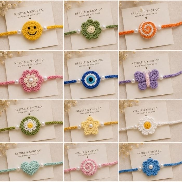 Handmade Crochet Rakhis
