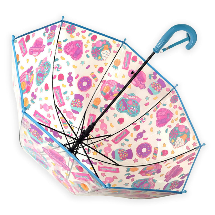 Sweet Candy theme Dome style Transparent Umbrella for Kids, 1-5years