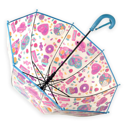 Sweet Candy theme Dome style Transparent Umbrella for Kids, 1-5years