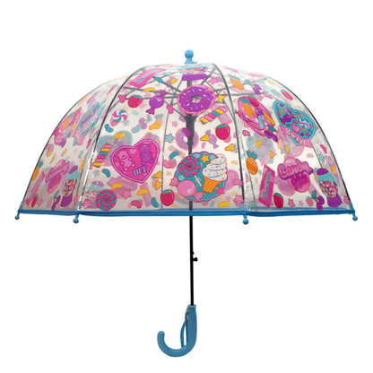 Sweet Candy theme Dome style Transparent Umbrella for Kids, 1-5years