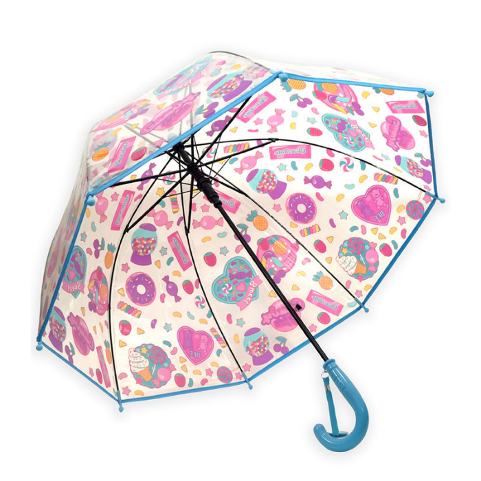 Sweet Candy theme Dome style Transparent Umbrella for Kids, 1-5years