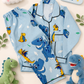 Blue Dinosaur Night Suit
