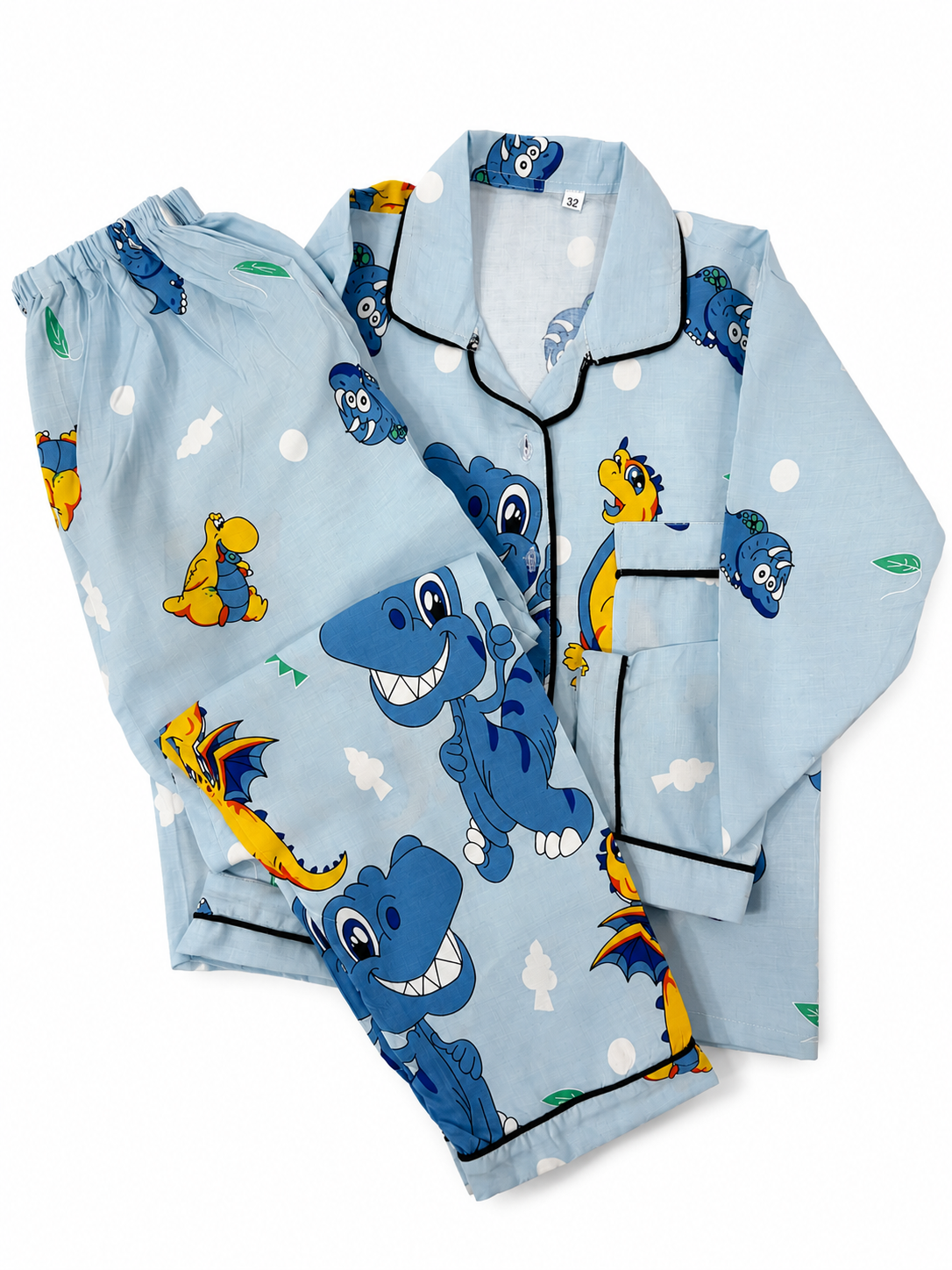 Blue Dinosaur Night Suit
