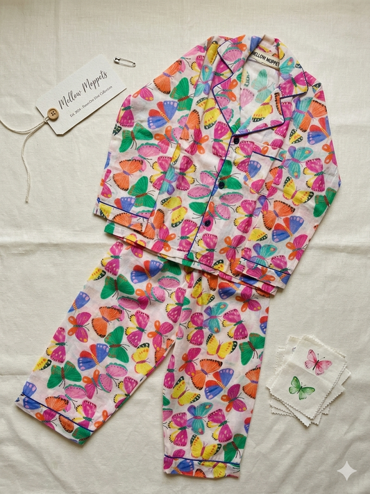 Butterfly Nest Full Sleeves Nightsuit