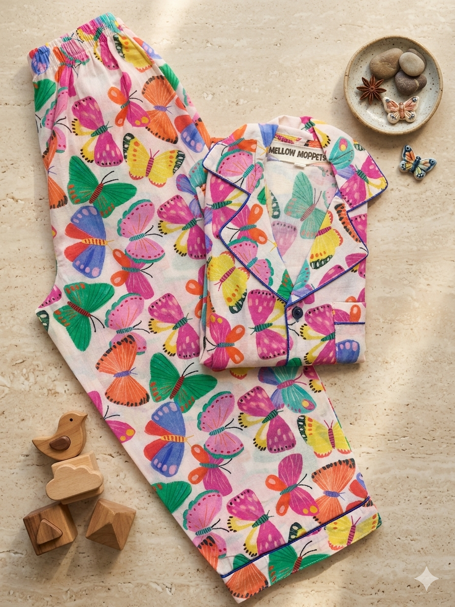 Butterfly Nest Full Sleeves Nightsuit