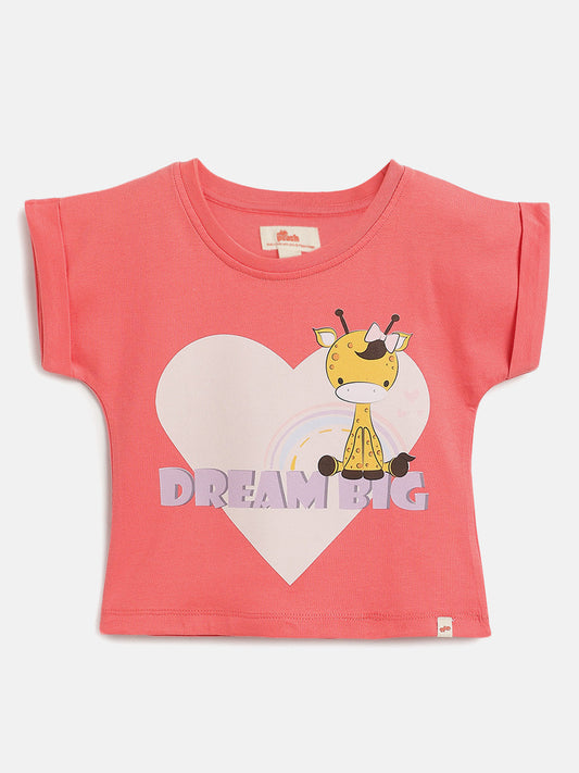 Easy Breezy Pure Cotton Comfort T-shirt in Pink