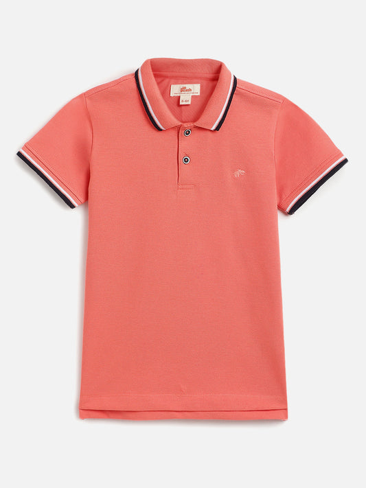 The Classic Little Polo for Boys in Pink