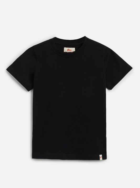 Everyday Basics: 100% Cotton T-shirt For Boys (Black)
