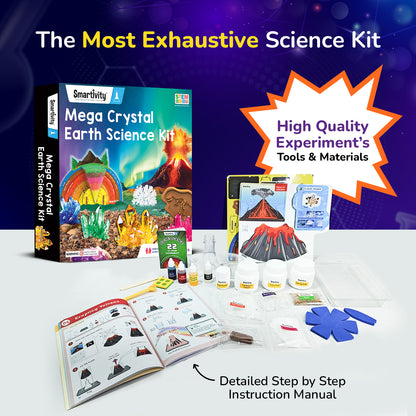 Smartivity Mega Crystal Earth Science Kit STEM Toy for Kids 8+