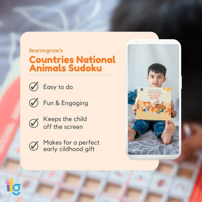 Countries National Animal Sudoku – Educational Puzzle Game for Kids