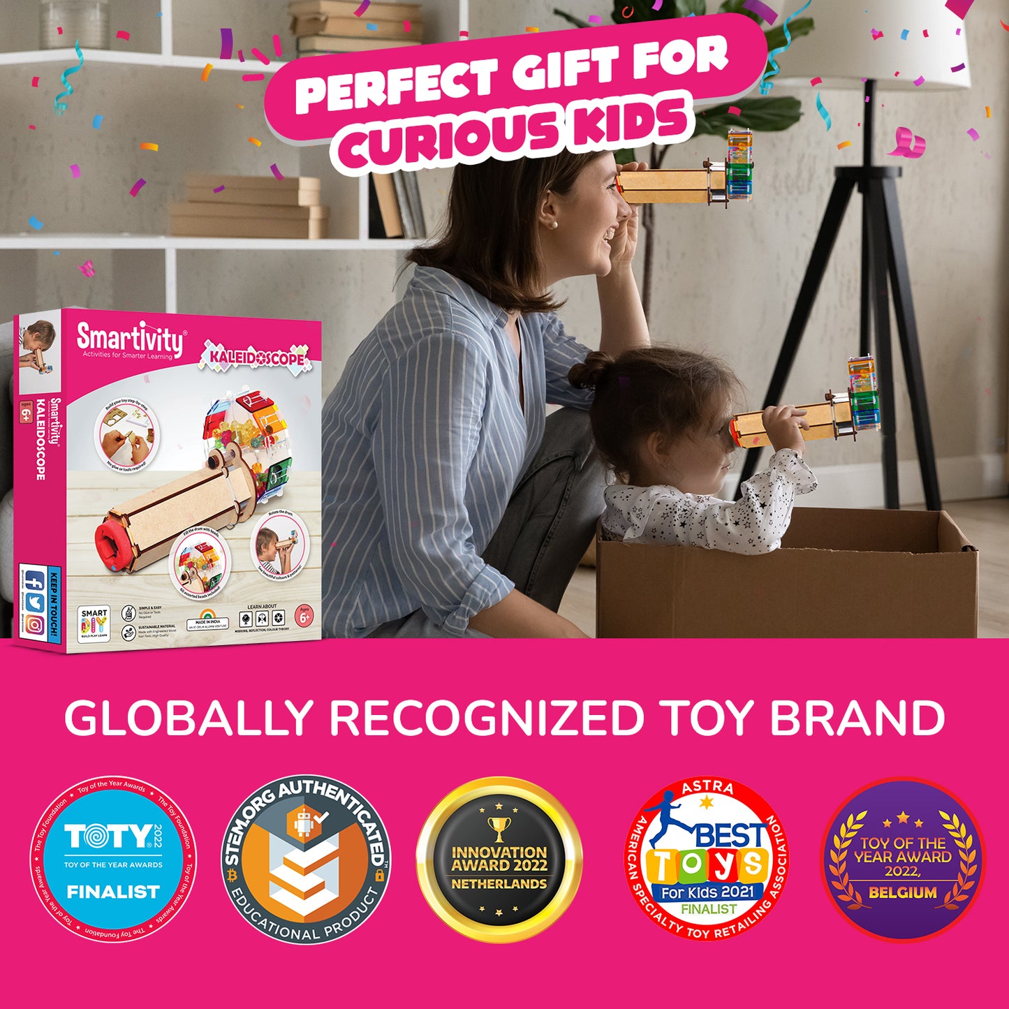 Smartivity Fantastic Optics Kaleidoscope STEM Toy for Kids 6+