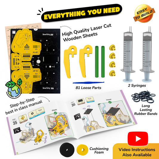 Smartivity Hydraulic Forklift STEM Toy for Kids 6+