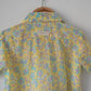 Boogie shirt in lemon yellow butterfly blockprint