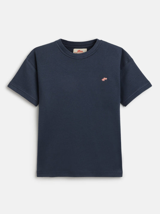 Navy Pure Cotton Comfort Oversized T-shirt for Boys