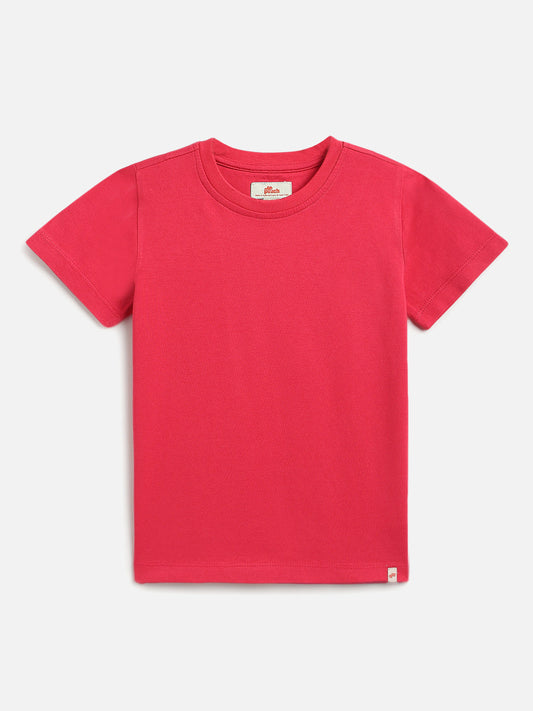Everyday Basics: 100% Cotton T-shirt For Boys (Red)