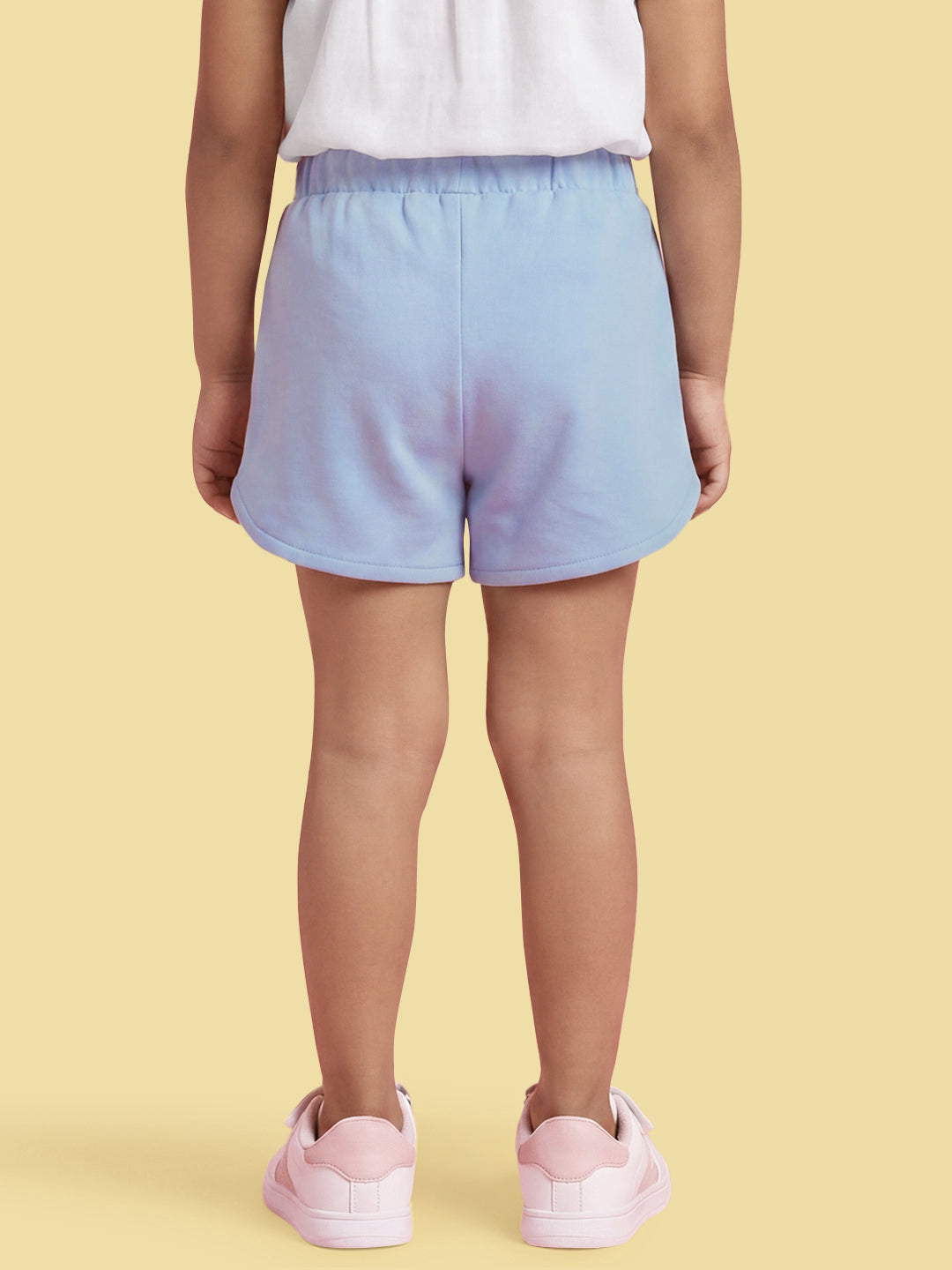 Everyday Basics: Value Pack of 2 100% Cotton Shorts For Girls (Pink and Blue)