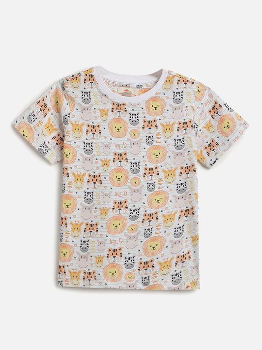 Happy Animals Pure Cotton Comfort T-shirt for Boys