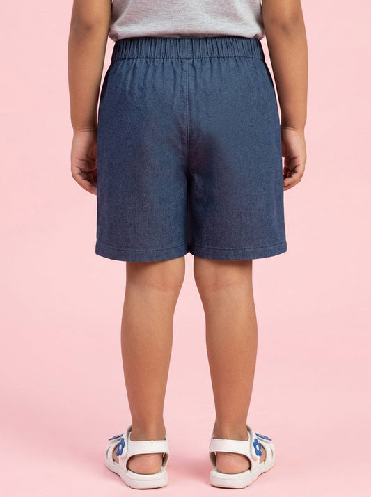 Play Free Denim Skort (Skirt + Shorts) in Blue