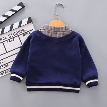 Baby Boy Gentleman Sweater With Tie Blue Baby Clothing for kids